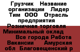 Грузчик › Название организации ­ Лидер Тим, ООО › Отрасль предприятия ­ Розничная торговля › Минимальный оклад ­ 12 000 - Все города Работа » Вакансии   . Амурская обл.,Благовещенский р-н